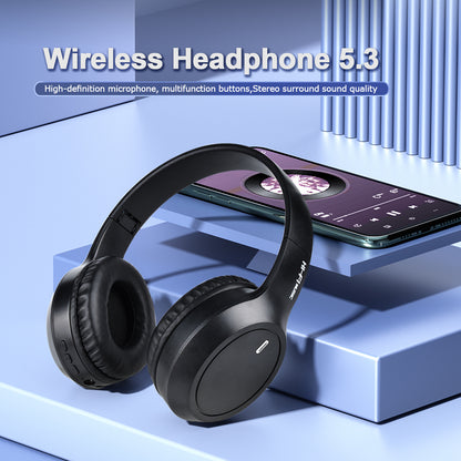 Black Over-Ear Wireless Headphones - Immersive Sound, 360º Surround Sound