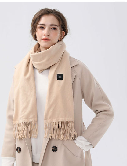 Heated Electric Scarf Khaki