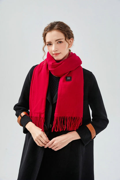 Heated Electric Scarf Red Wine