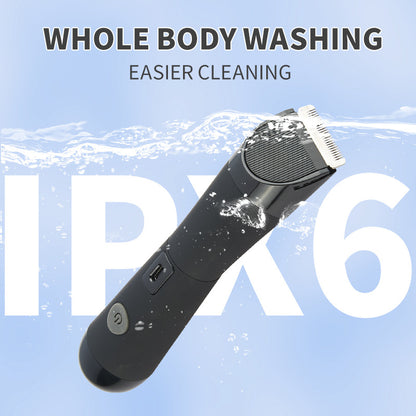 Black Electric Shaver for Women - Painless Hair Remover with USB Charging