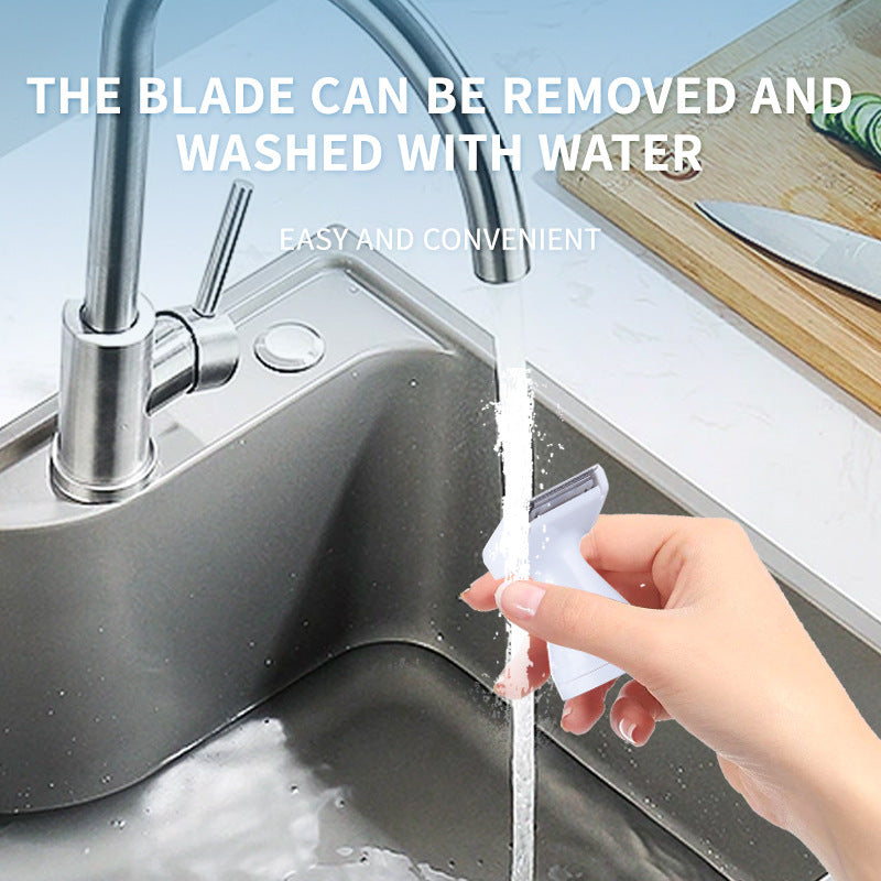 White 5-in-1 Electric Shaver for Women - Versatile Hair Remover for Face & Body