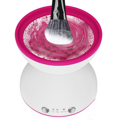 White Electric Makeup Brush Cleaner - Fast & Deep Cleaning, USB Powered