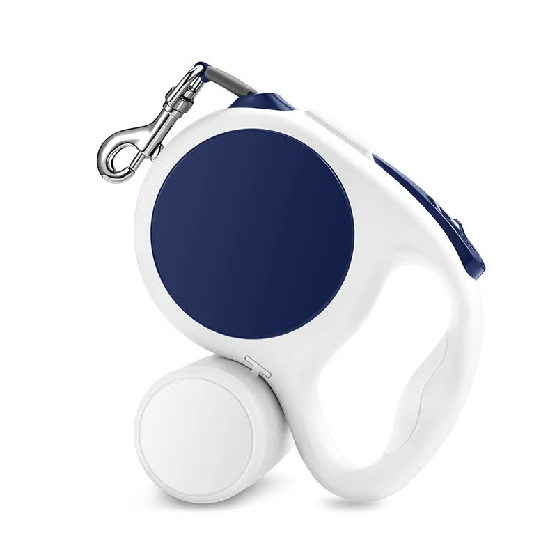 Dark blue 5M Retractable Dog Leash - With Small Box, Suitable For Small And Medium Dogs