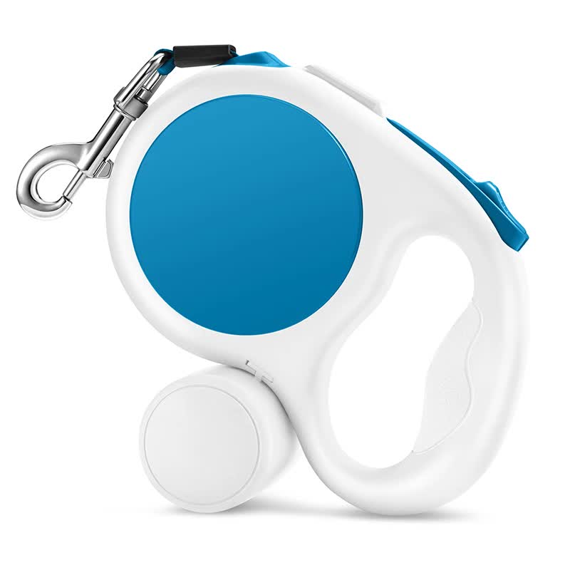 Light blue 5M Retractable Dog Leash - With Small Box, Suitable For Small And Medium Dogs