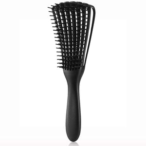 3 - pcs Black Detangling Brush - Octopus Design for Effortless Hair Care
