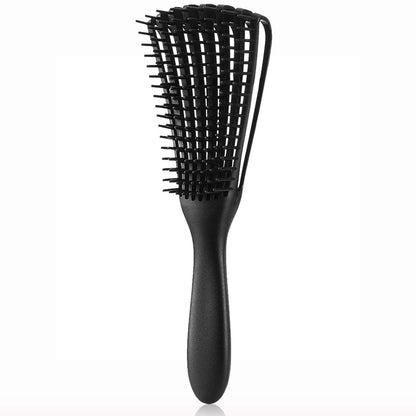 3 - pcs Black Detangling Brush - Octopus Design for Effortless Hair Care