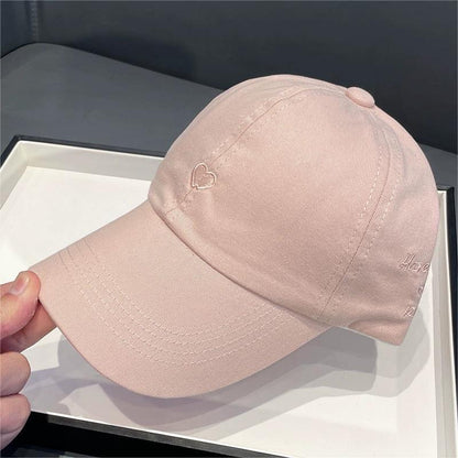 Pink Stylish Ponytail Opening Baseball Cap - Have a Nice Day" Embroidery"