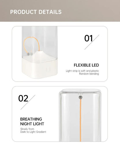 Gery Portable Magnetic Table Lamp with Bendable LED - USB-C Rechargeable