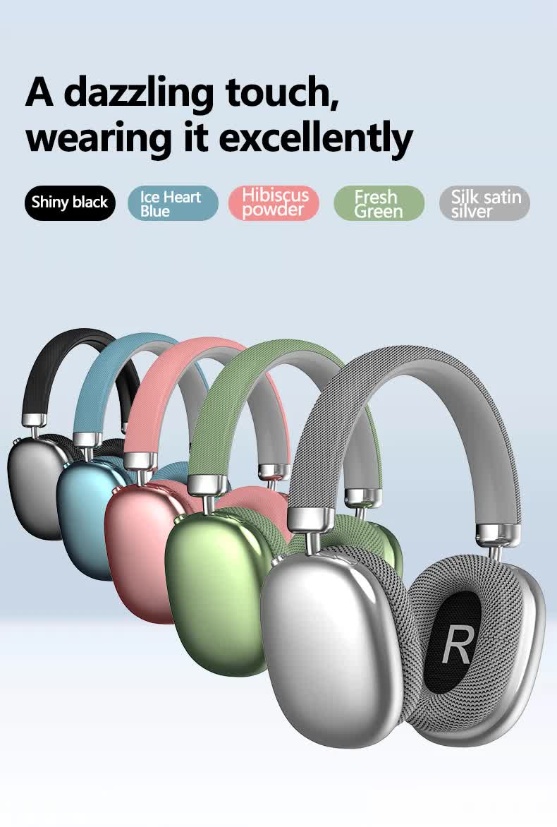 Green Comfortable Over-Ear Headphones - Hi-Fi Sound, Long Battery, Swivel Control