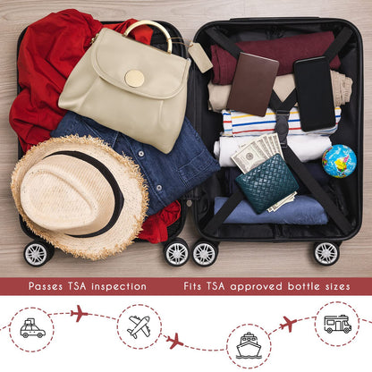 Beige Stylish Travel Makeup Organizer Bag with Hanging Hook