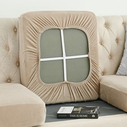 2 Pcs Green Elegant Polyester Sofa Cover - Full Protection Against Cat Scratches & Wear