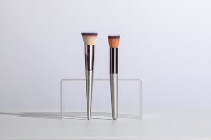 Beige 18-Piece Makeup Brush Set - Professional