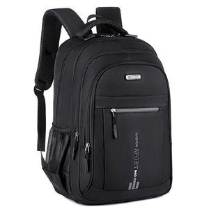 Black Large Capacity Business Backpack for Men and Women - Waterproof Laptop School Bag with Breathable Design