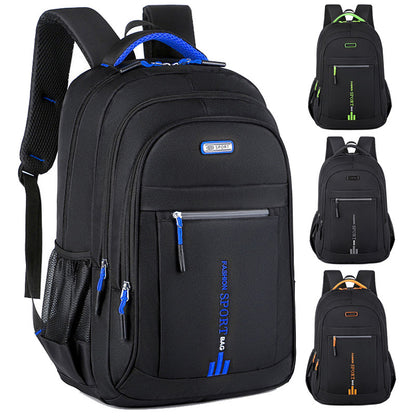 Black And Blue Large Capacity Business Backpack for Men and Women - Waterproof Laptop School Bag with Breathable Design