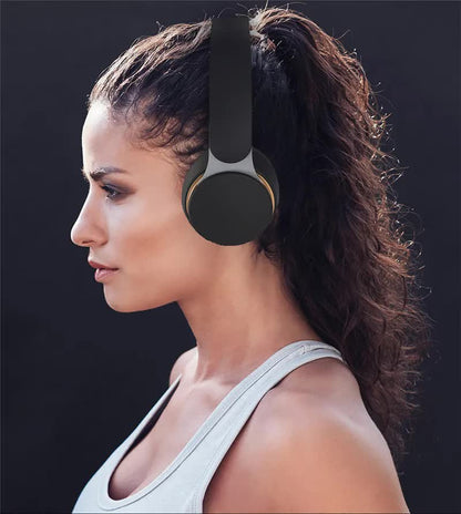 Dark Green Wireless Bluetooth Headphones with Noise Reduction - Heavy Bass, Long Battery Life, TF Card Support