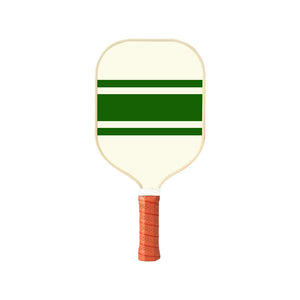 Style 3 White And Green T700 Carbon Fiber & Fiberglass Pickleball Paddle - Lightweight 220g with Anti-Slip TPU Grip for Training & Competition