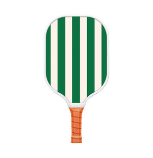 Style 4 White And Green T700 Carbon Fiber & Fiberglass Pickleball Paddle - Lightweight 220g with Anti-Slip TPU Grip for Training & Competition