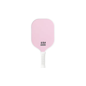 Pink Fiberglass Pickleball Paddle - Lightweight 215g with Anti-Slip TPU Grip for Outdoor Sports