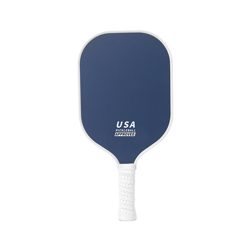 Dark Blue Fiberglass Pickleball Paddle - Lightweight 215g with Anti-Slip TPU Grip for Outdoor Sports