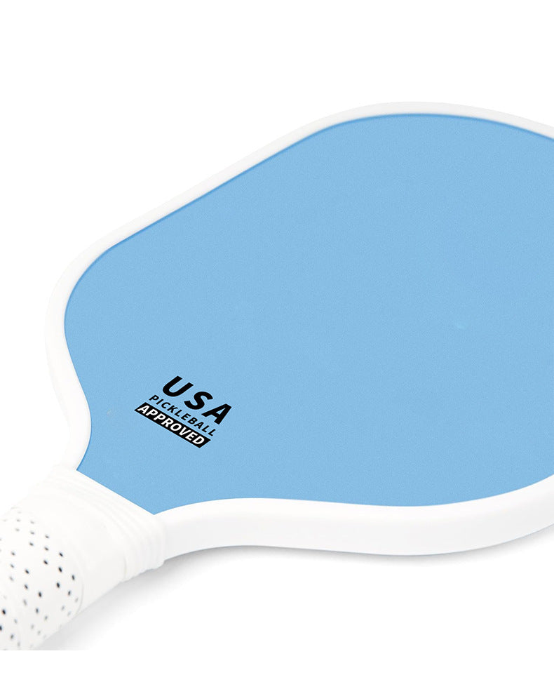 Dark Blue Fiberglass Pickleball Paddle - Lightweight 215g with Anti-Slip TPU Grip for Outdoor Sports