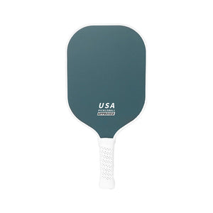 Green Fiberglass Pickleball Paddle - Lightweight 215g with Anti-Slip TPU Grip for Outdoor Sports