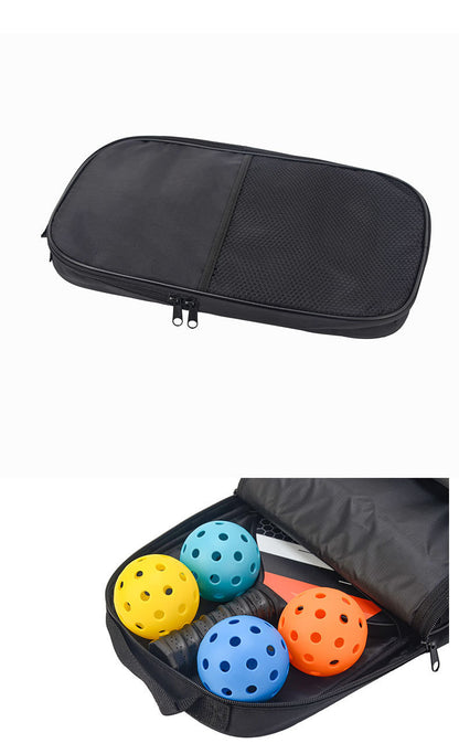 Bright Blue Fiberglass Pickleball Paddle Set - 2 Minimalist Paddles, 4 Balls, and Carry Bag for Outdoor Play