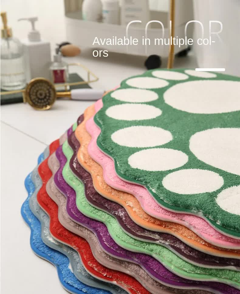 2 Pcs Brown And White Foot-Shaped Plush Bath Mat - Non-Slip Absorbent Bathroom Rug for Bedroom and Doorway (50x80cm)