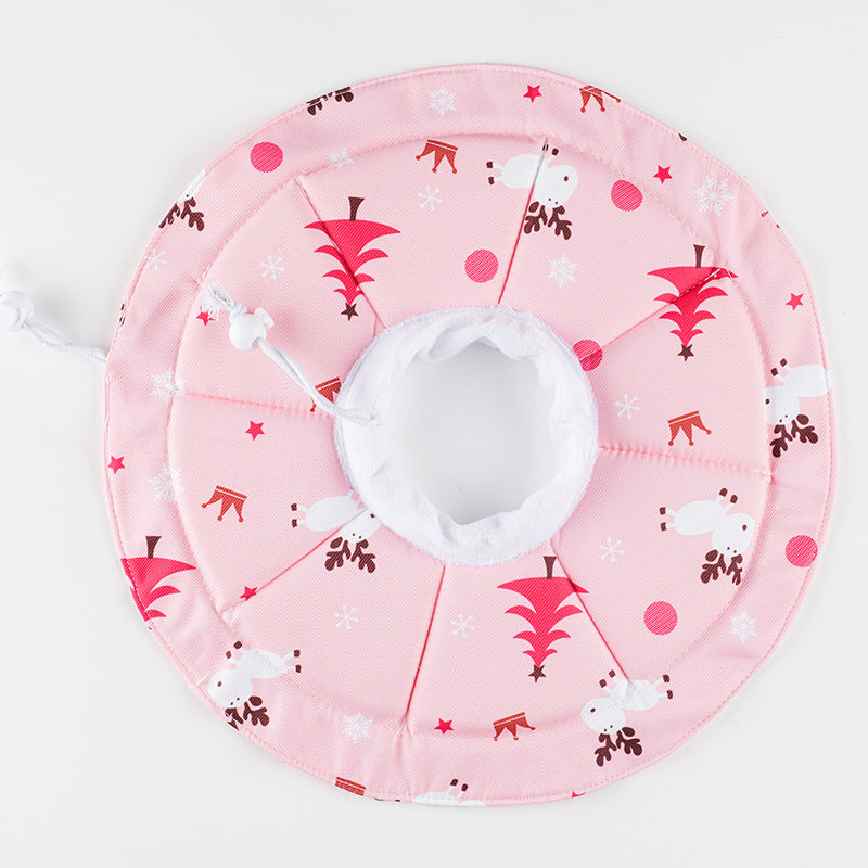 2 Pcs Size M Pink Comfortable Pet Recovery Collar | Waterproof Anti - Lick Collar for Cats & Dogs - Factory Direct Shop