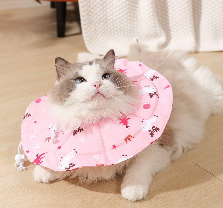 2 Pcs Size M Pink Comfortable Pet Recovery Collar | Waterproof Anti - Lick Collar for Cats & Dogs - Factory Direct Shop