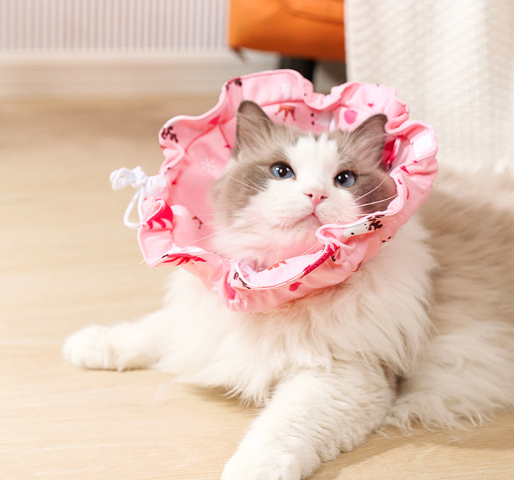 2 Pcs Size L Pink Comfortable Pet Recovery Collar | Waterproof Anti - Lick Collar for Cats & Dogs - Factory Direct Shop