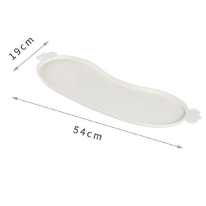 White Non - Slip Pet Feeding Mat - Waterproof Dog & Cat Food Bowl Placemat with Raised Edges - Factory Direct Shop