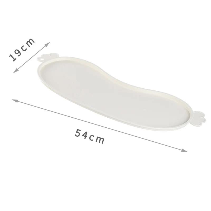 White Non - Slip Pet Feeding Mat - Waterproof Dog & Cat Food Bowl Placemat with Raised Edges - Factory Direct Shop