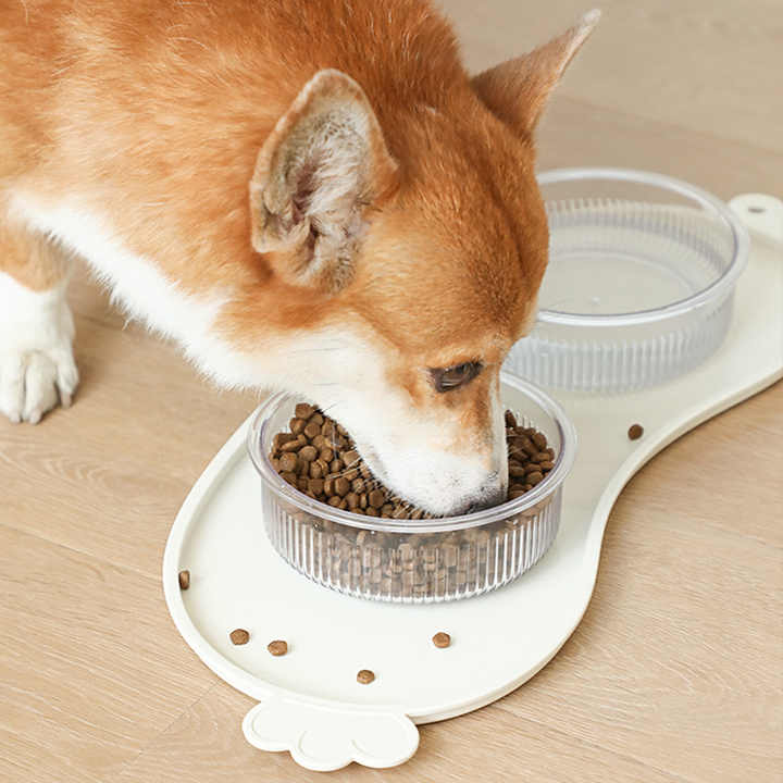 Orange Non - Slip Pet Feeding Mat - Waterproof Dog & Cat Food Bowl Placemat with Raised Edges - Factory Direct Shop