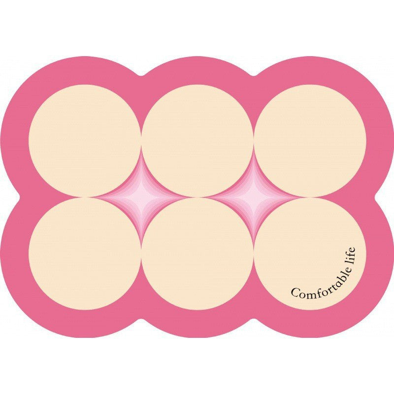 Style 4 Pink And Beige Absorbent Diatomaceous Earth Pet Feeding Mat - Non - Slip & Quick Dry Placemat (50x80cm) - Factory Direct Shop