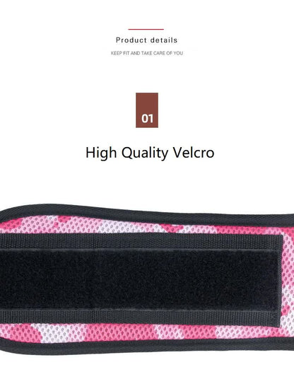 Size S Grey Camouflage Camo Weightlifting Belt - EVA Nylon Gym Belt for Squats, Deadlifts & Lumbar Support