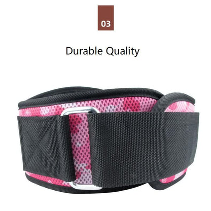 Size S Grey Camouflage Camo Weightlifting Belt - EVA Nylon Gym Belt for Squats, Deadlifts & Lumbar Support