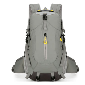 Grey Lightweight 30L Hiking Backpack - Water-Resistant Outdoor Daypack for Trekking & Travel