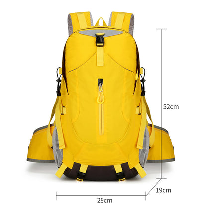 Yellow Lightweight 30L Hiking Backpack - Water-Resistant Outdoor Daypack for Trekking & Travel