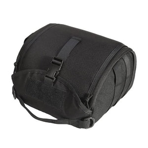 Black Tactical Helmet Bag & Utility Pouch - Padded MOLLE Gear Storage Carrier