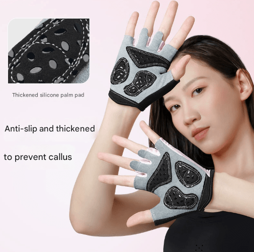 Gym Gloves - S - Black Men's - Half - Finger Non - Slip Weightlifting - Factory Direct Shop