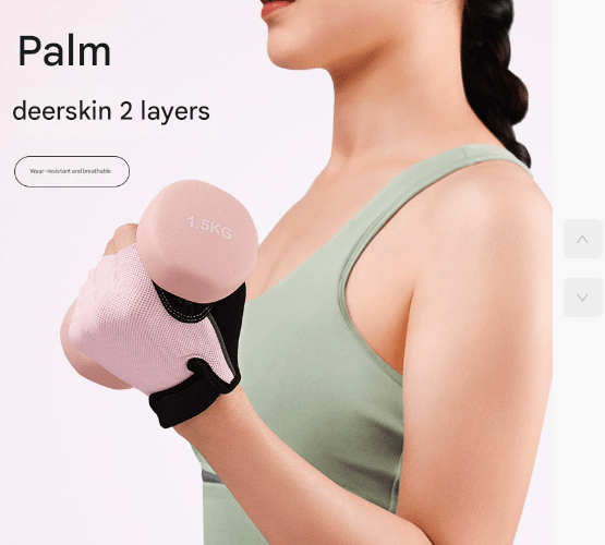 Gym Gloves Fingerless - L Black - Factory Direct Shop