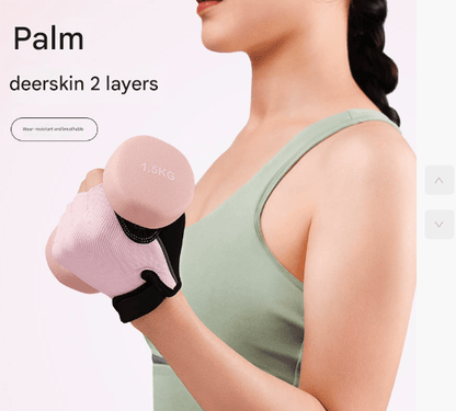 Gym Gloves Fingerless - M - Pink - Factory Direct Shop
