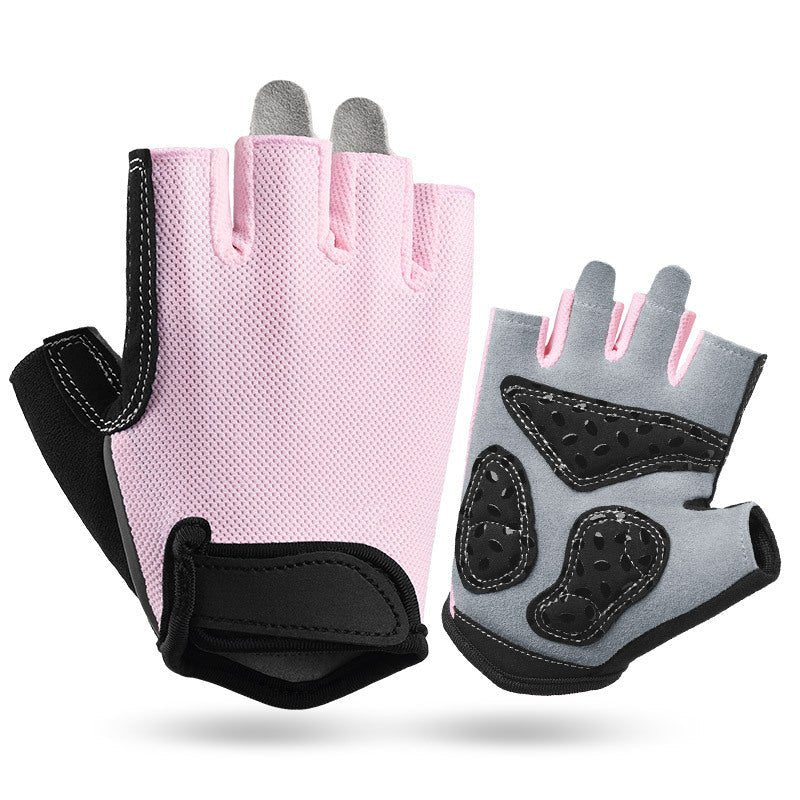 Gym Gloves Fingerless - XL - Pink - Factory Direct Shop