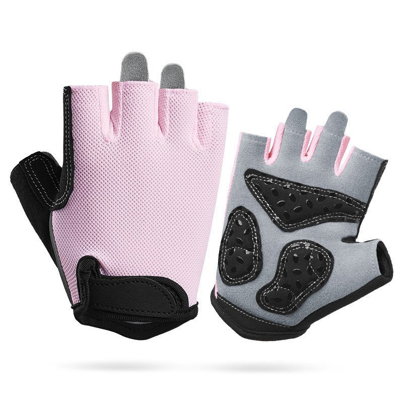 Gym Gloves Fingerless - L - Pink - Factory Direct Shop