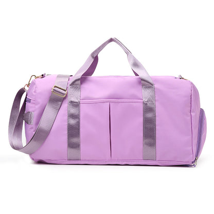 Purple Dry Wet Separation Gym Bag - Women's Large Capacity - Training & Travel