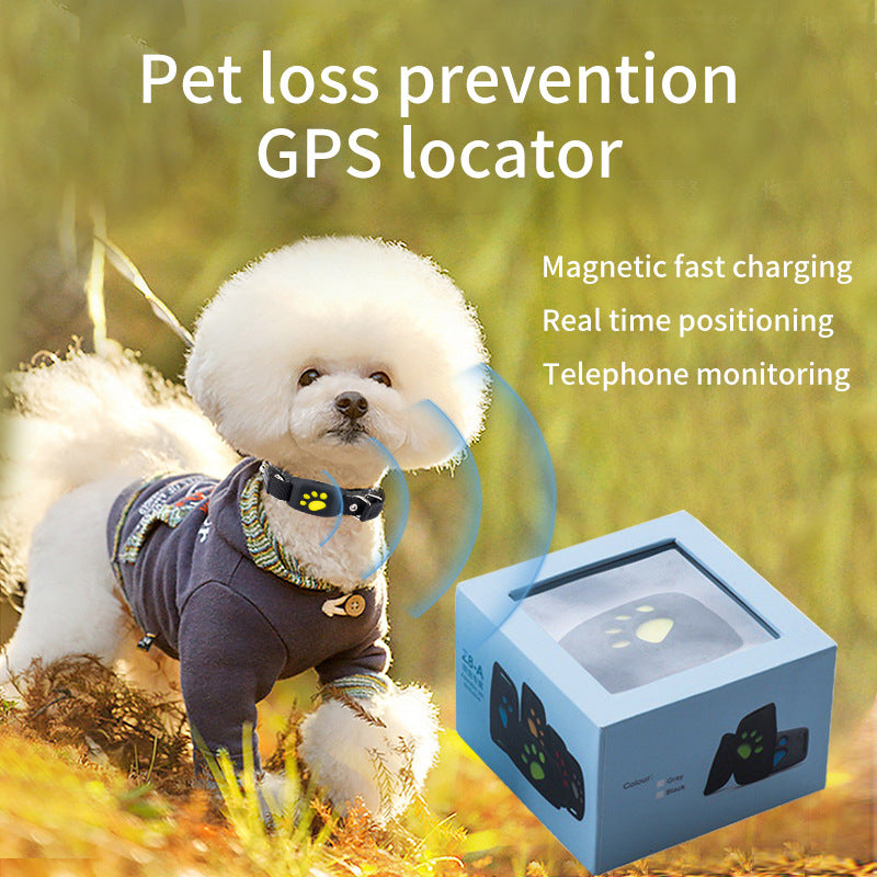 Green Real-Time Pet GPS Tracker Locator - Magnetic Charging, Multi-Mode Positioning for Dogs & Cats