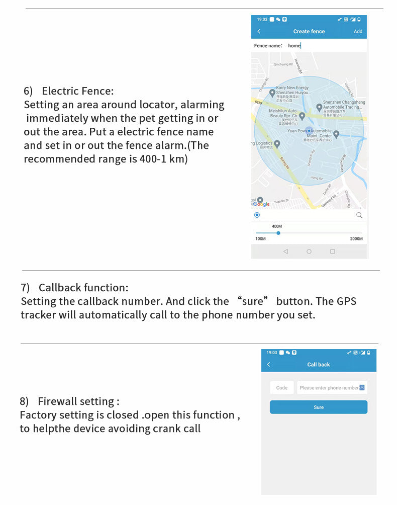 Green Real-Time Pet GPS Tracker Locator - Magnetic Charging, Multi-Mode Positioning for Dogs & Cats