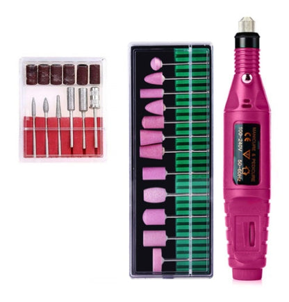 Regular Set With Ceramic Grinding Needle Portable Electric Nail Drill Kit - USB Manicure Pedicure Polishing & Shaping Tool Set