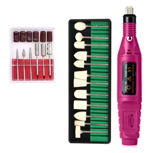 Regular Set With Wool Grinding Needle Portable Electric Nail Drill Kit - USB Manicure Pedicure Polishing & Shaping Tool Set