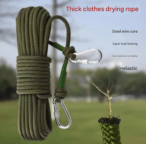 Camping Clothesline 10m - 8mm 4x Pack - Red White - Factory Direct Shop